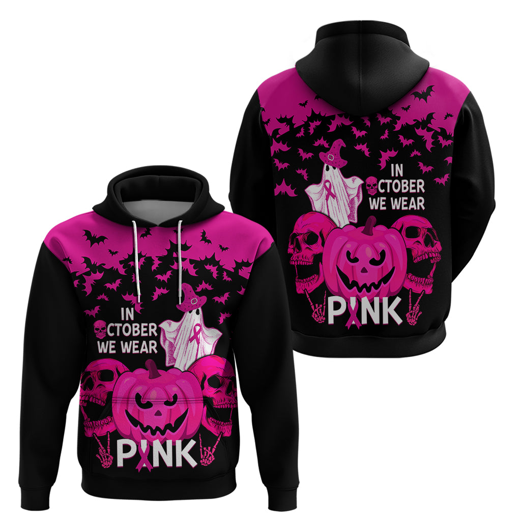 in-october-we-wear-pink-breast-cancer-hoodie-halloween-skull-with-pumkin-black-version