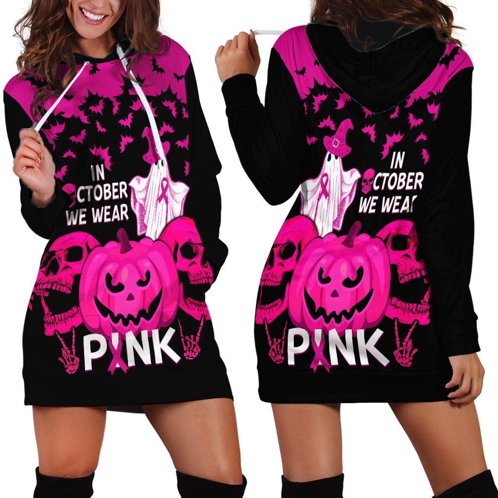 in-october-we-wear-pink-breast-cancer-hoodie-dress-halloween-skull-with-pumkin-black-version