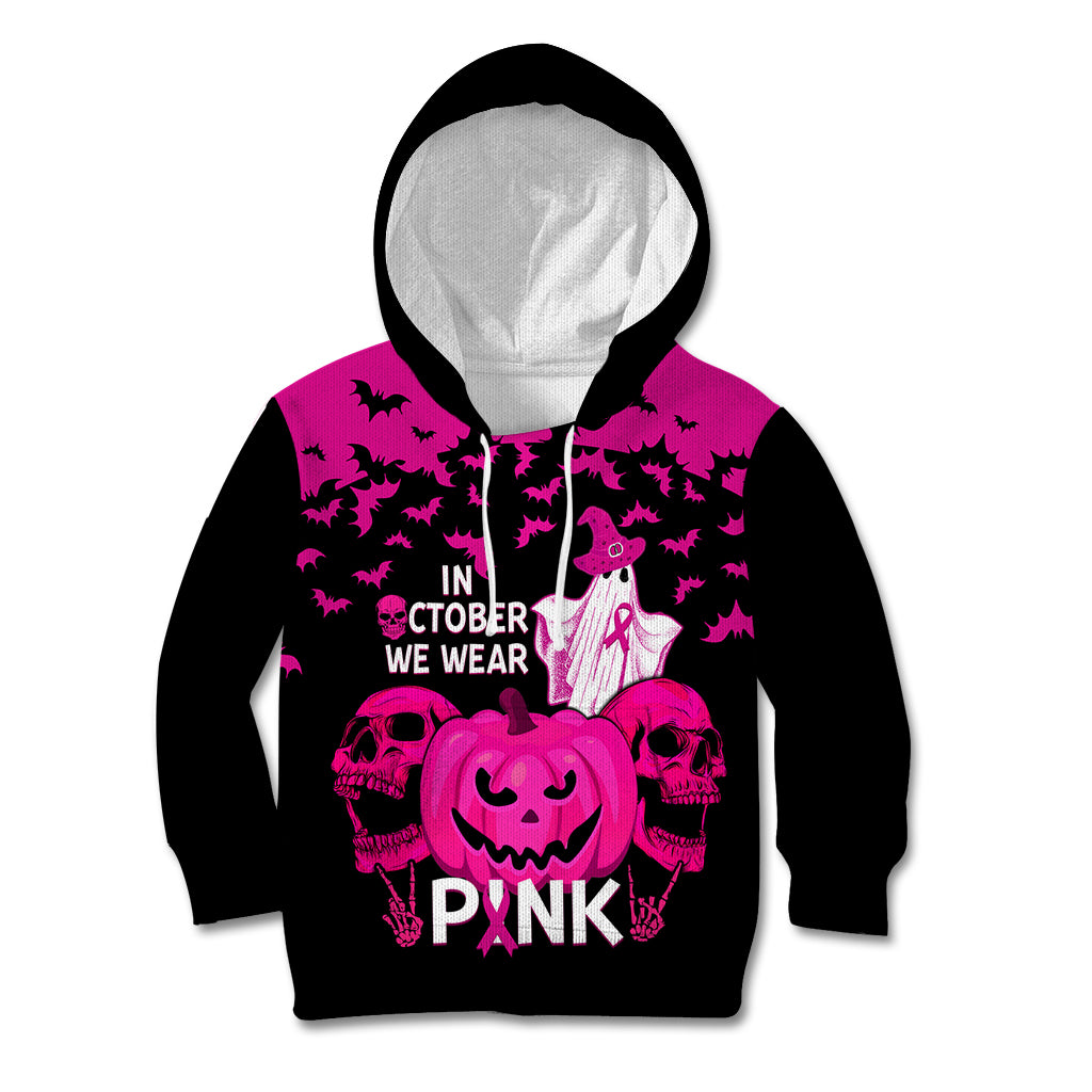 in-october-we-wear-pink-breast-cancer-kid-hoodie-halloween-skull-with-pumkin-black-version