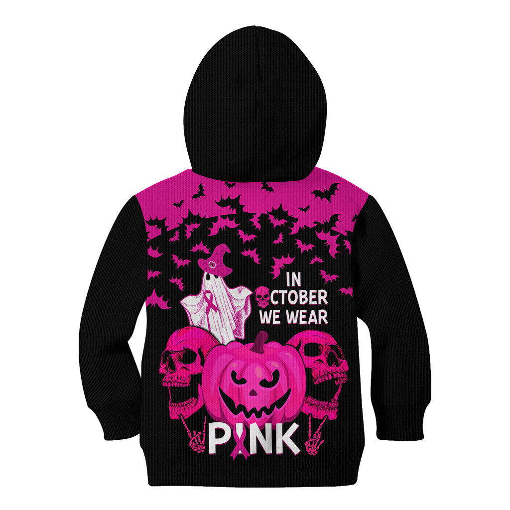 in-october-we-wear-pink-breast-cancer-kid-hoodie-halloween-skull-with-pumkin-black-version