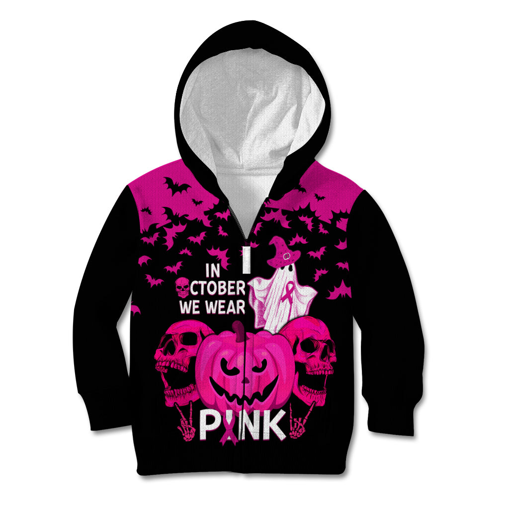 in-october-we-wear-pink-breast-cancer-kid-hoodie-halloween-skull-with-pumkin-black-version