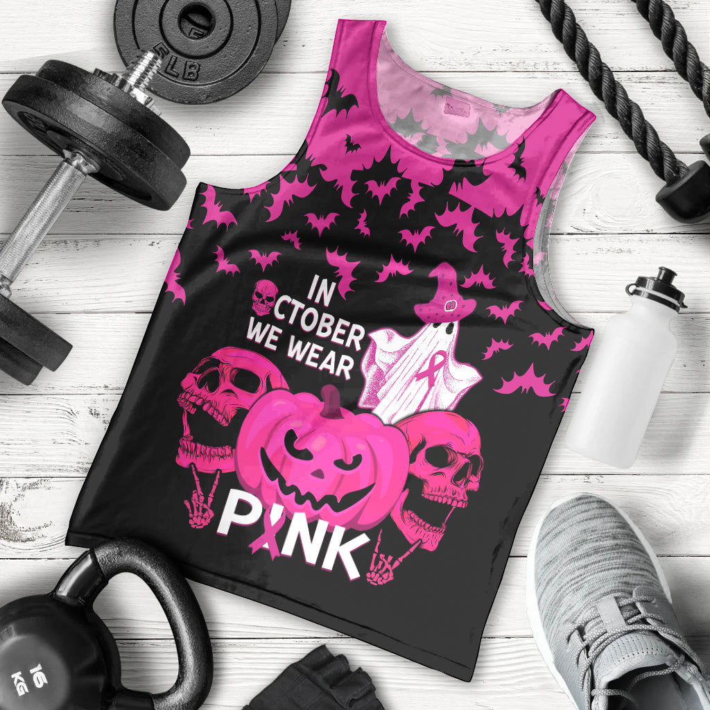 in-october-we-wear-pink-breast-cancer-men-tank-top-halloween-skull-with-pumkin-black-version