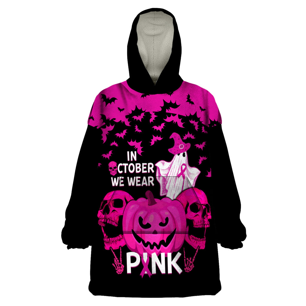 in-october-we-wear-pink-breast-cancer-wearable-blanket-hoodie-halloween-skull-with-pumkin-black-version