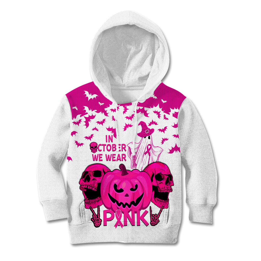 in-october-we-wear-pink-breast-cancer-kid-hoodie-halloween-skull-with-pumkin-white-version