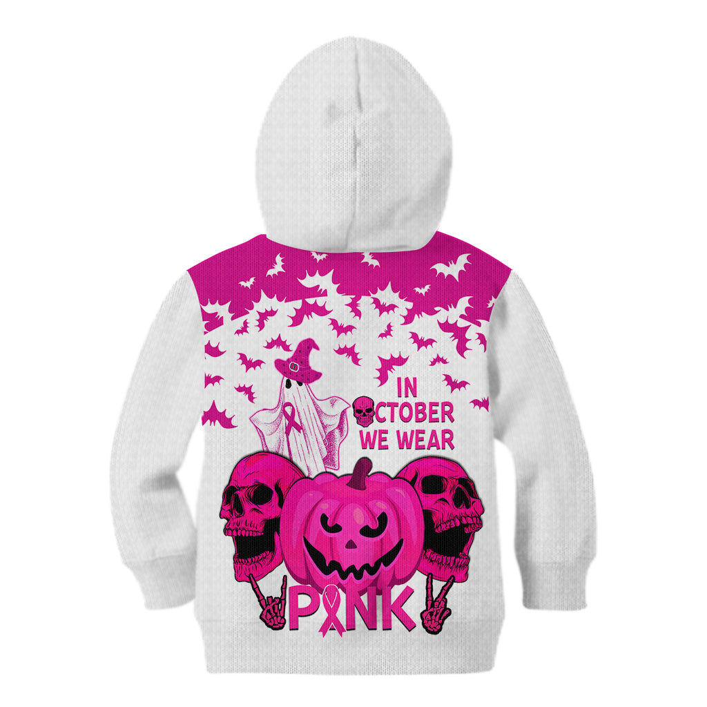 in-october-we-wear-pink-breast-cancer-kid-hoodie-halloween-skull-with-pumkin-white-version