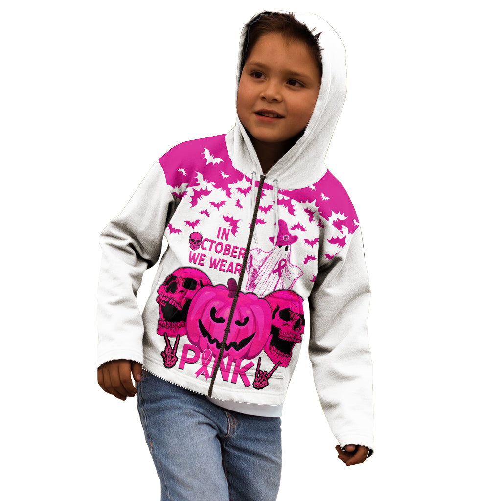 in-october-we-wear-pink-breast-cancer-kid-hoodie-halloween-skull-with-pumkin-white-version