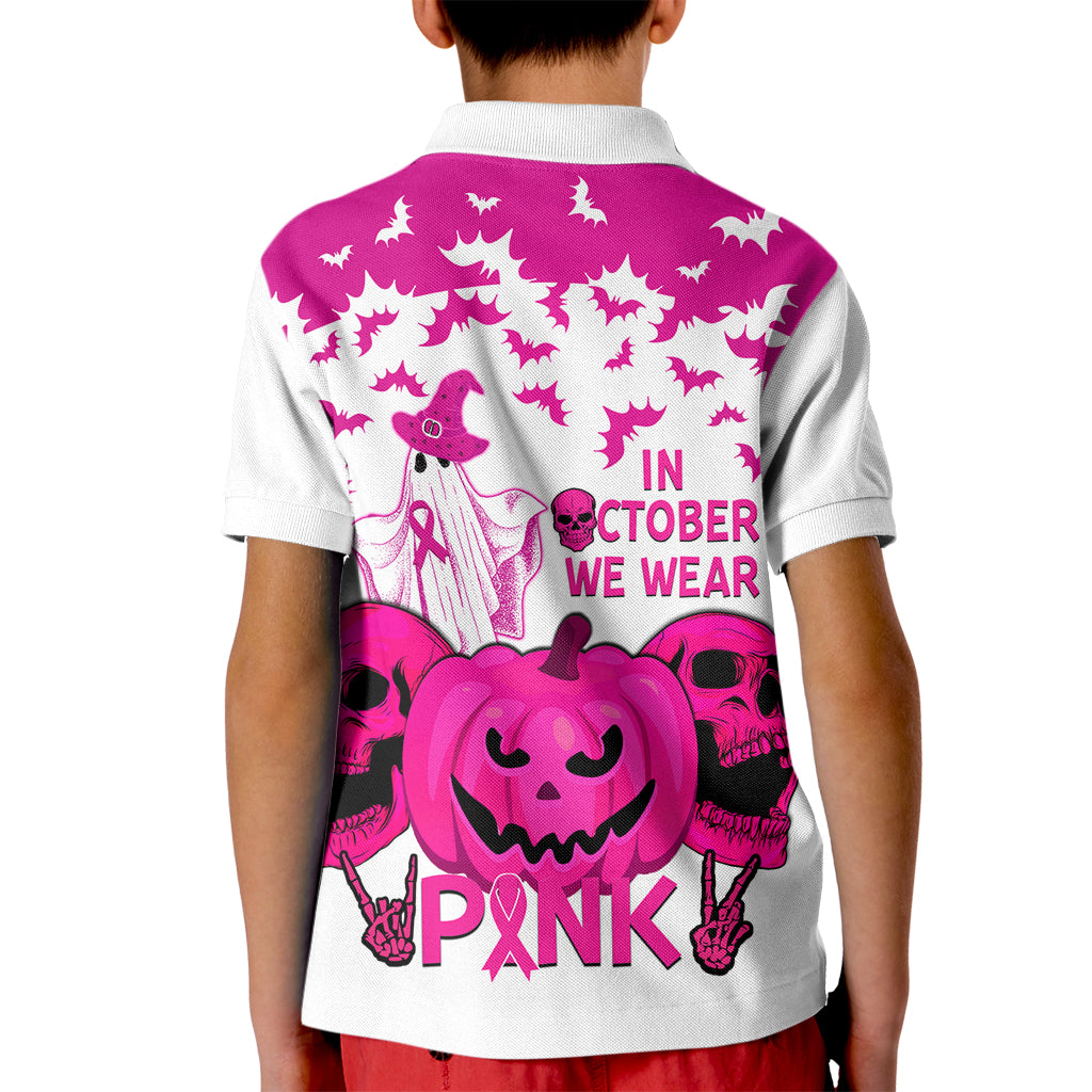 in-october-we-wear-pink-breast-cancer-kid-polo-shirt-halloween-skull-with-pumkin-white-version