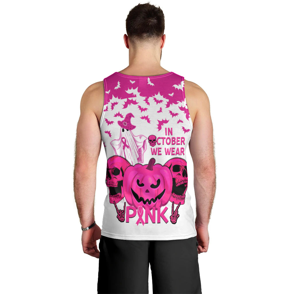 in-october-we-wear-pink-breast-cancer-men-tank-top-halloween-skull-with-pumkin-white-version