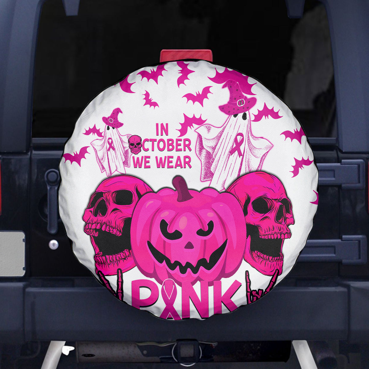 in-october-we-wear-pink-breast-cancer-spare-tire-cover-halloween-skull-with-pumkin-white-version