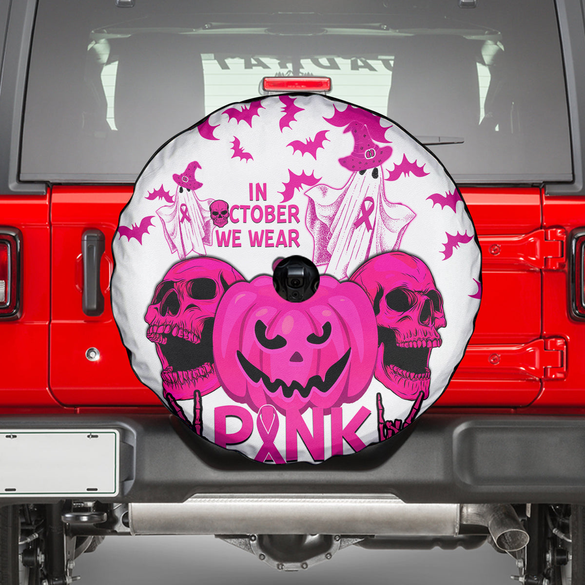 in-october-we-wear-pink-breast-cancer-spare-tire-cover-halloween-skull-with-pumkin-white-version