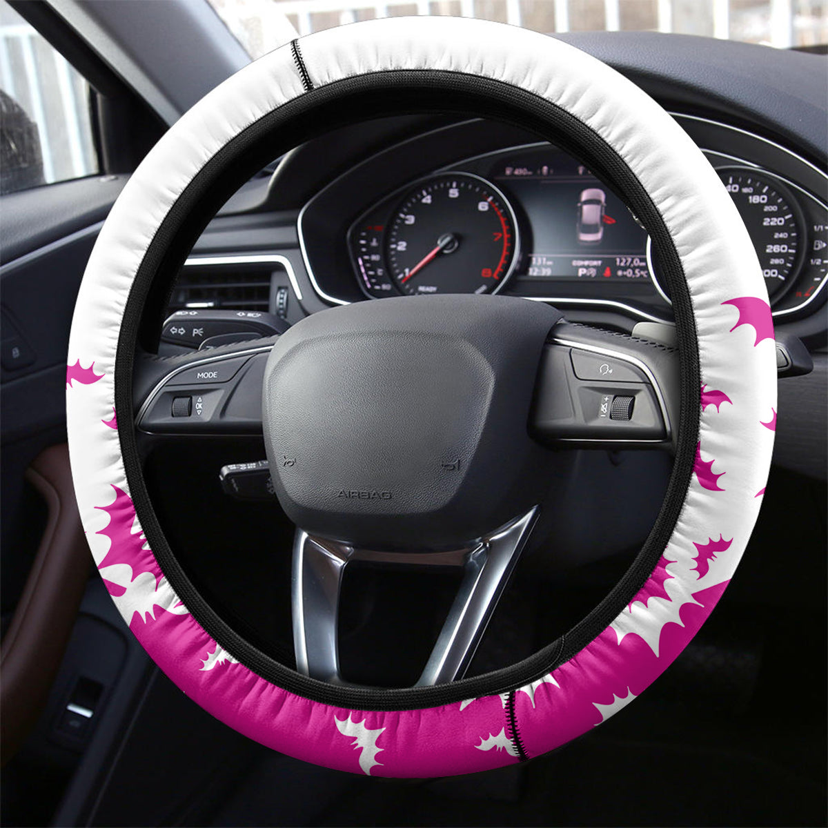 in-october-we-wear-pink-breast-cancer-steering-wheel-cover-halloween-skull-with-pumkin-white-version