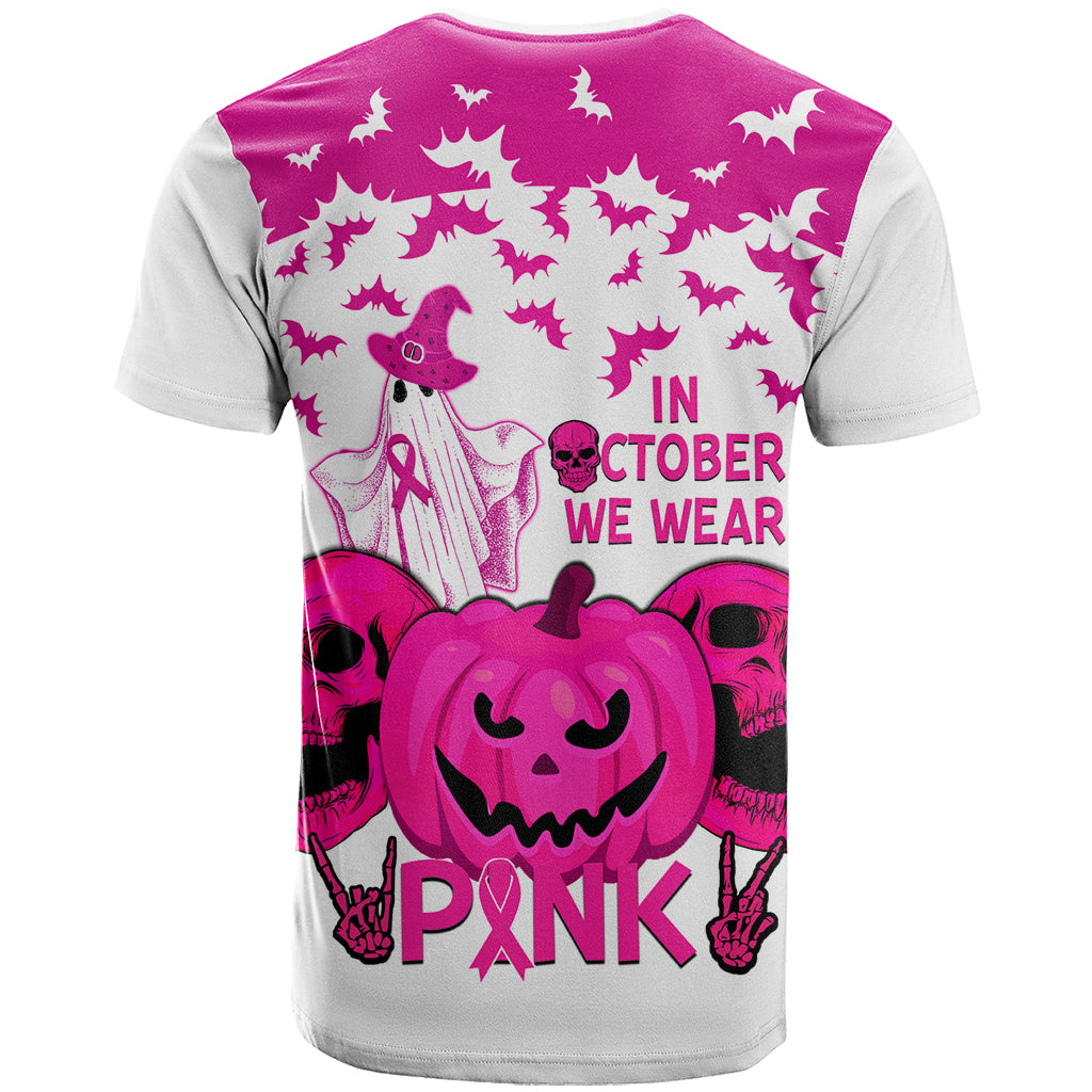 in-october-we-wear-pink-breast-cancer-t-shirt-halloween-skull-with-pumkin-white-version