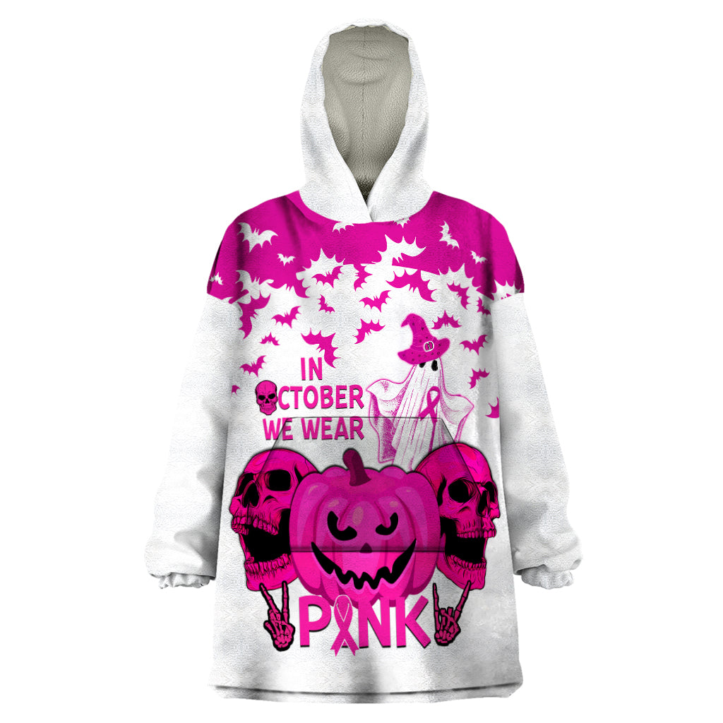 in-october-we-wear-pink-breast-cancer-wearable-blanket-hoodie-halloween-skull-with-pumkin-white-version