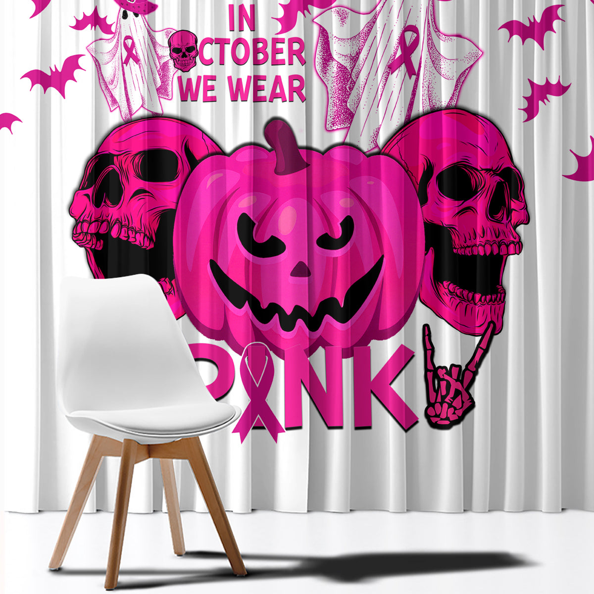 in-october-we-wear-pink-breast-cancer-window-curtain-halloween-skull-with-pumkin-white-version