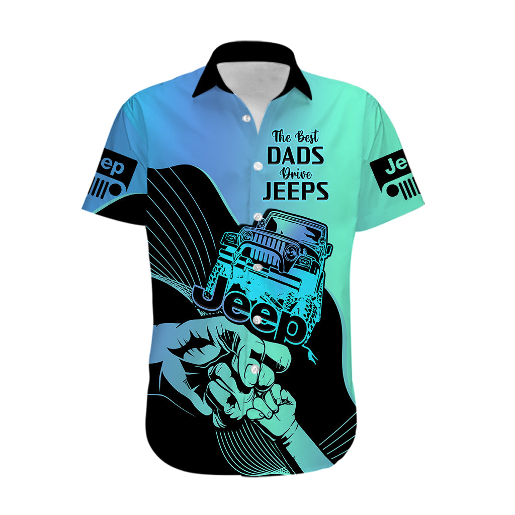 turquoise-jeep-dad-hawaiian-shirt-happy-fathers-day-best-dads-drive-jeeps