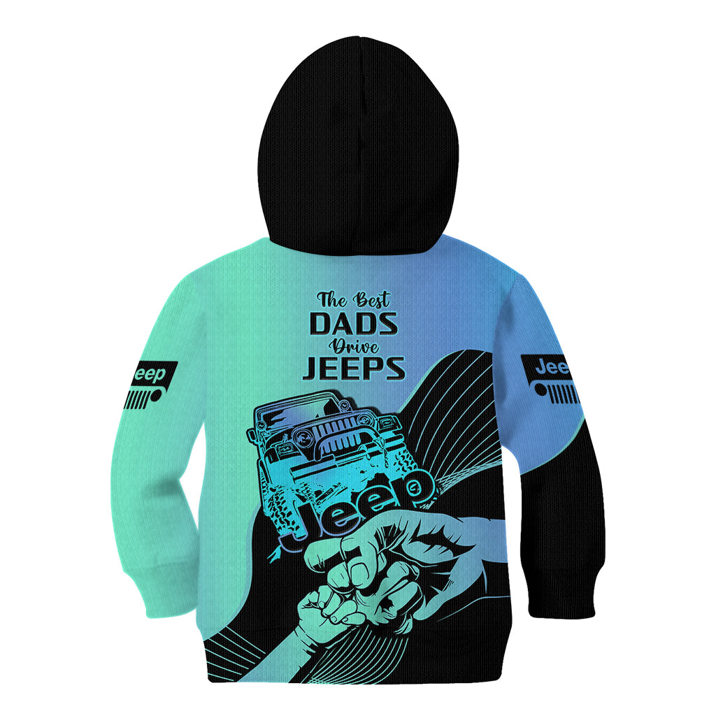 turquoise-jeep-dad-kid-hoodie-happy-fathers-day-best-dads-drive-jeeps