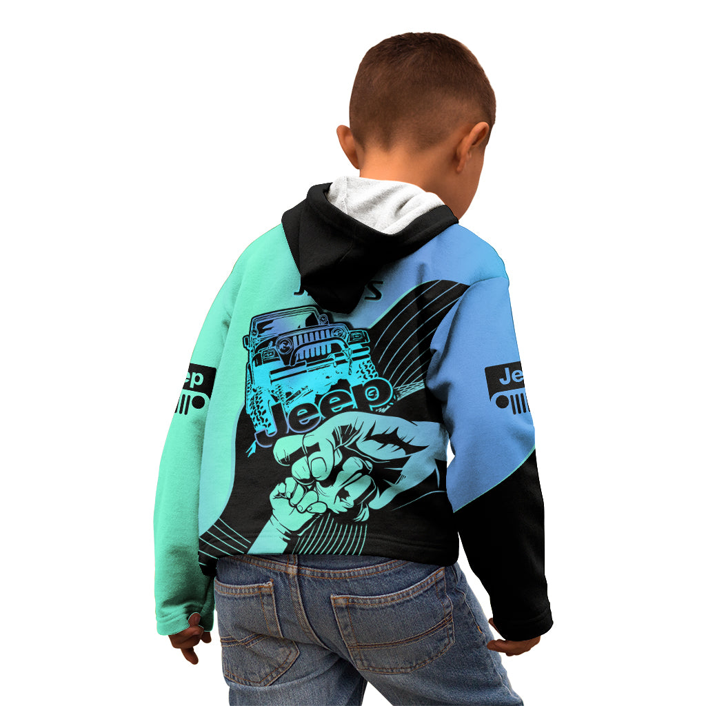 turquoise-jeep-dad-kid-hoodie-happy-fathers-day-best-dads-drive-jeeps