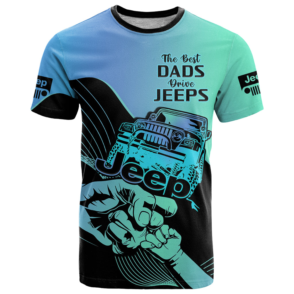 turquoise-jeep-dad-t-shirt-happy-fathers-day-best-dads-drive-jeeps