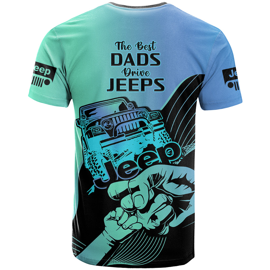 turquoise-jeep-dad-t-shirt-happy-fathers-day-best-dads-drive-jeeps