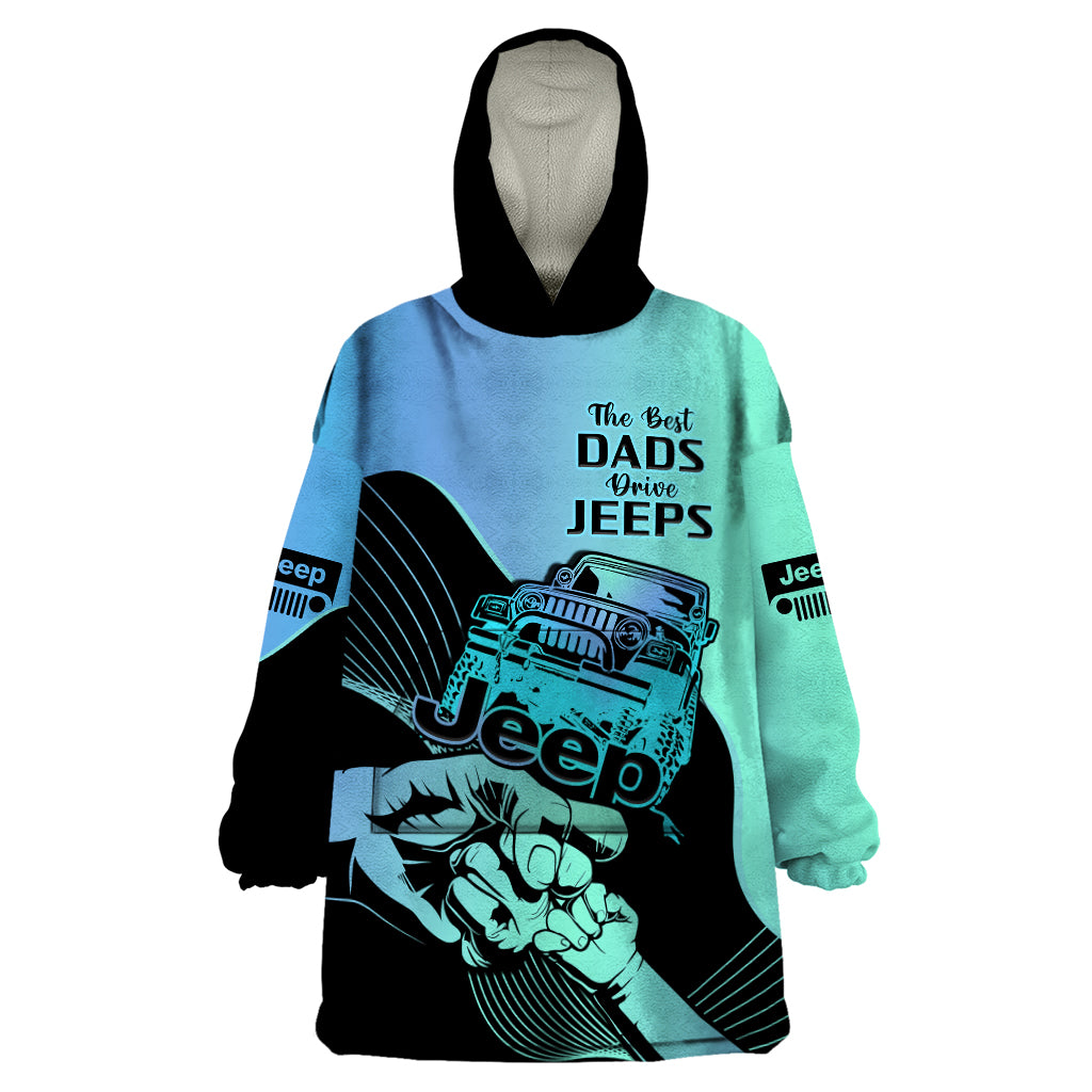 turquoise-jeep-dad-wearable-blanket-hoodie-happy-fathers-day-best-dads-drive-jeeps