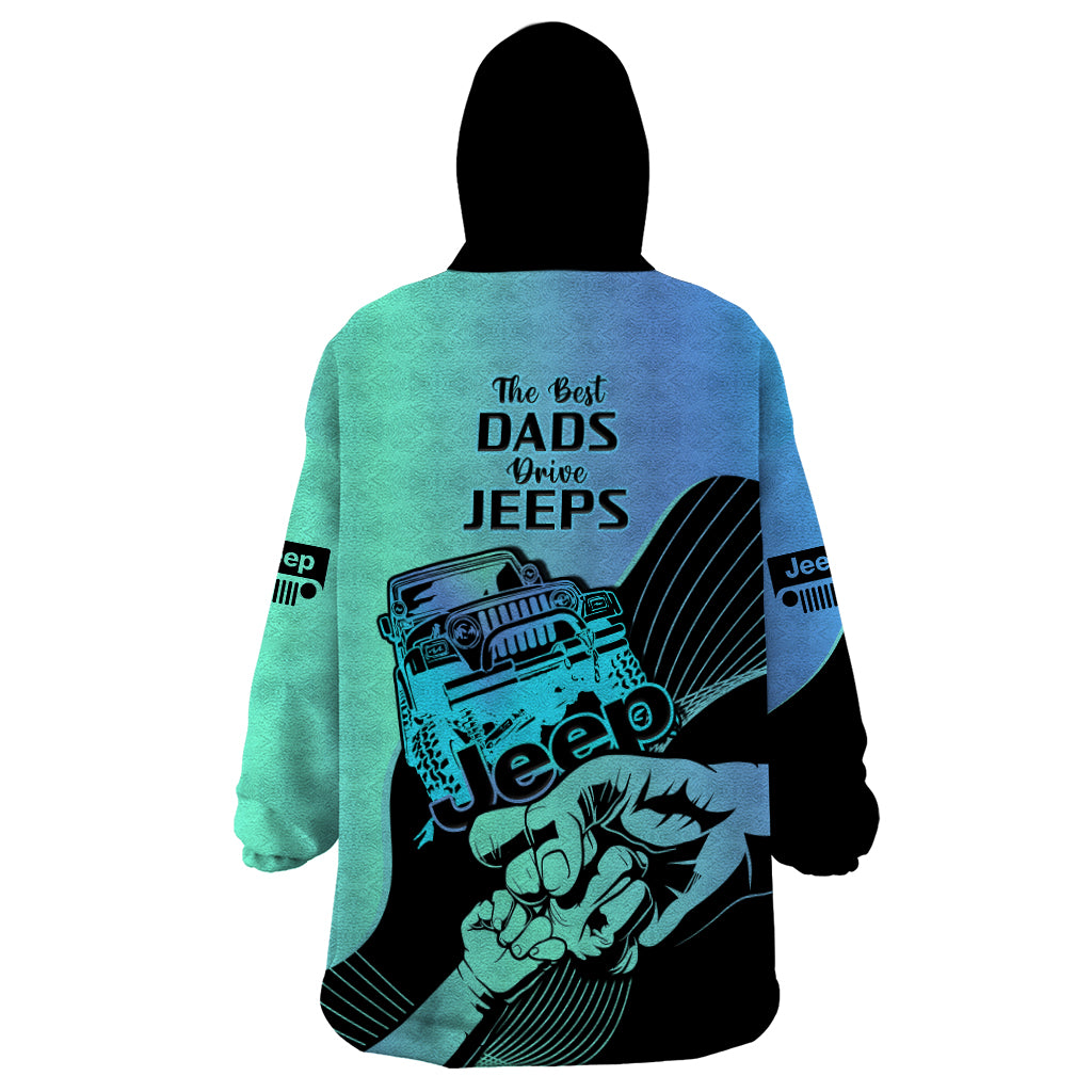 turquoise-jeep-dad-wearable-blanket-hoodie-happy-fathers-day-best-dads-drive-jeeps