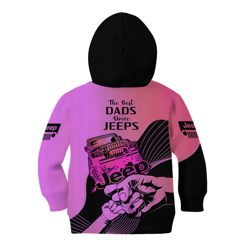 pink-jeep-dad-kid-hoodie-happy-fathers-day-best-dads-drive-jeeps