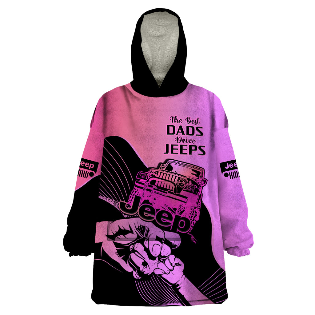 pink-jeep-dad-wearable-blanket-hoodie-happy-fathers-day-best-dads-drive-jeeps