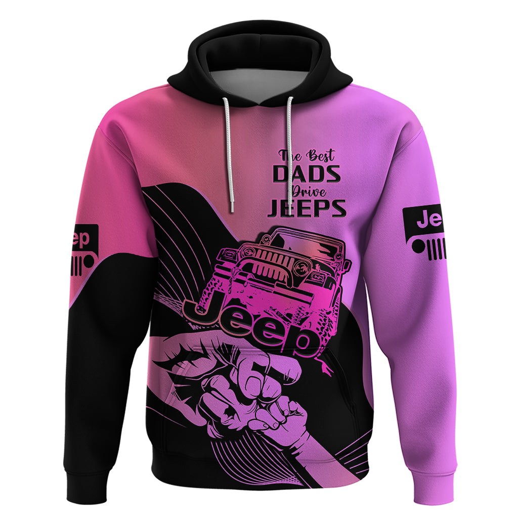 personalised-pink-jeep-dad-hoodie-happy-fathers-day-best-dads-drive-jeeps