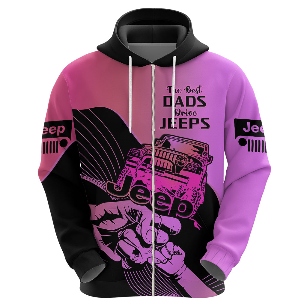 personalised-pink-jeep-dad-hoodie-happy-fathers-day-best-dads-drive-jeeps