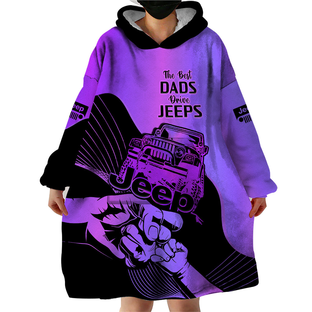 purple-jeep-dad-wearable-blanket-hoodie-happy-fathers-day-best-dads-drive-jeeps