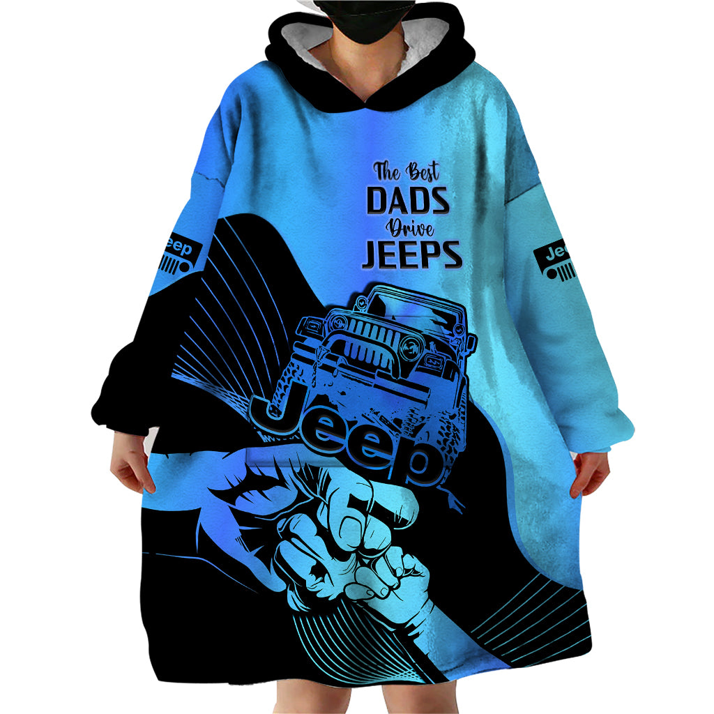 blue-jeep-dad-wearable-blanket-hoodie-happy-fathers-day-best-dads-drive-jeeps