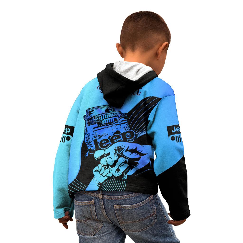 personalised-blue-jeep-dad-kid-hoodie-happy-fathers-day-best-dads-drive-jeeps