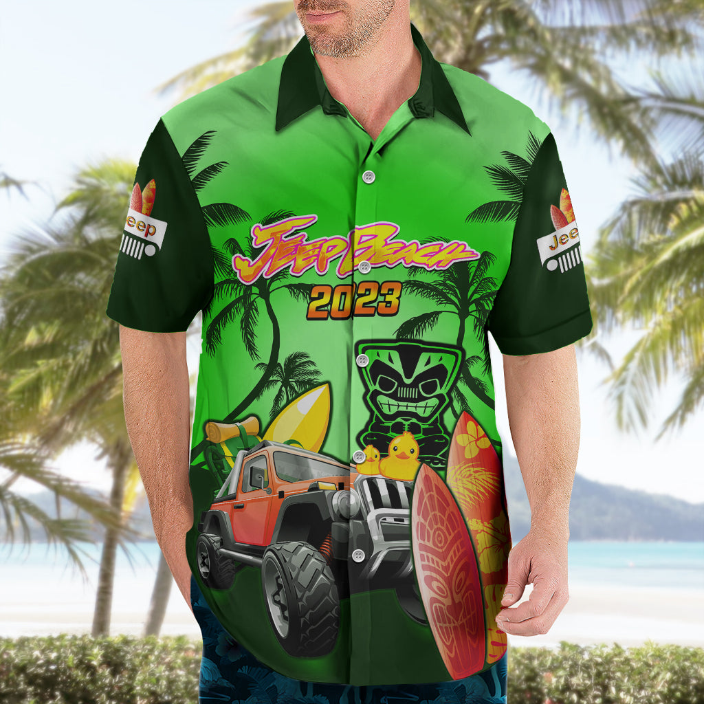 green-jeep-beach-2023-hawaiian-shirt-happy-20th-anniversary