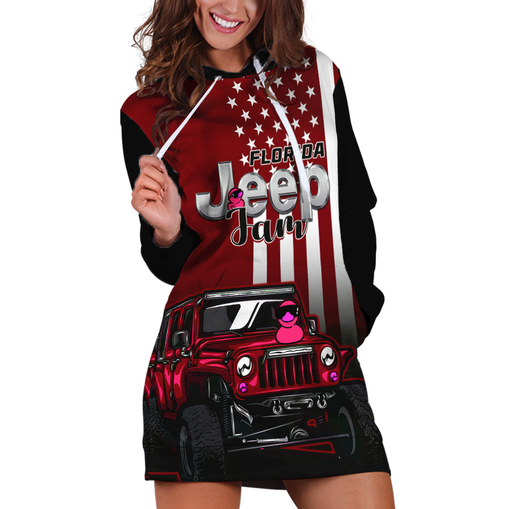 florida-jeep-jam-2023-with-duck-hoodie-dress-red-verison