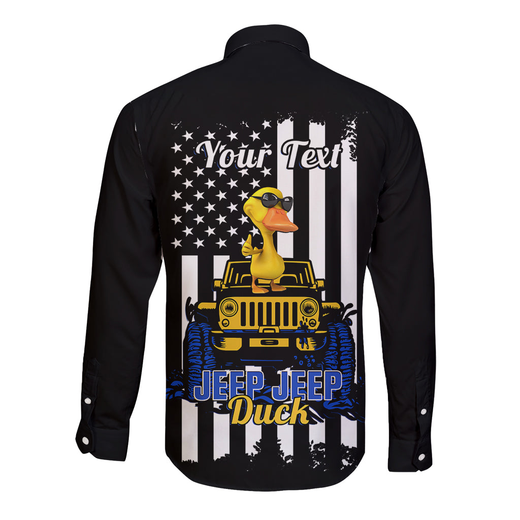 personalised-jeep-jeep-duck-long-sleeve-button-shirt-special-version