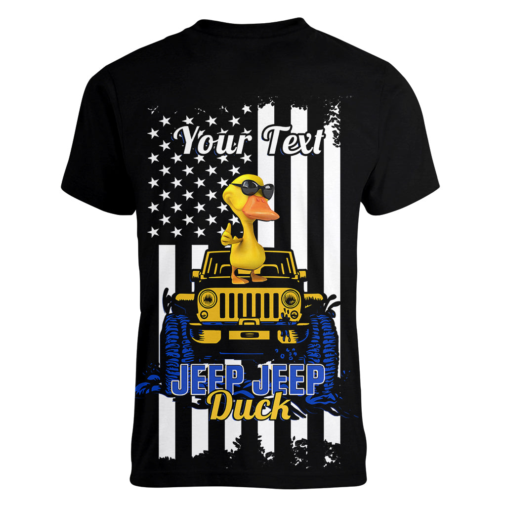 personalised-jeep-jeep-duck-women-v-neck-t-shirt-special-version