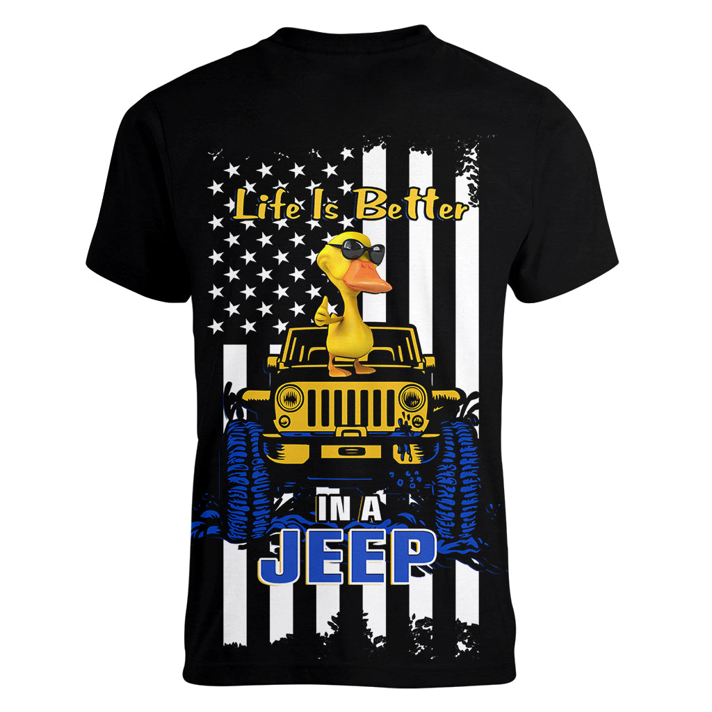 jeep-jeep-duck-women-v-neck-t-shirt-life-is-better-in-a-jeep