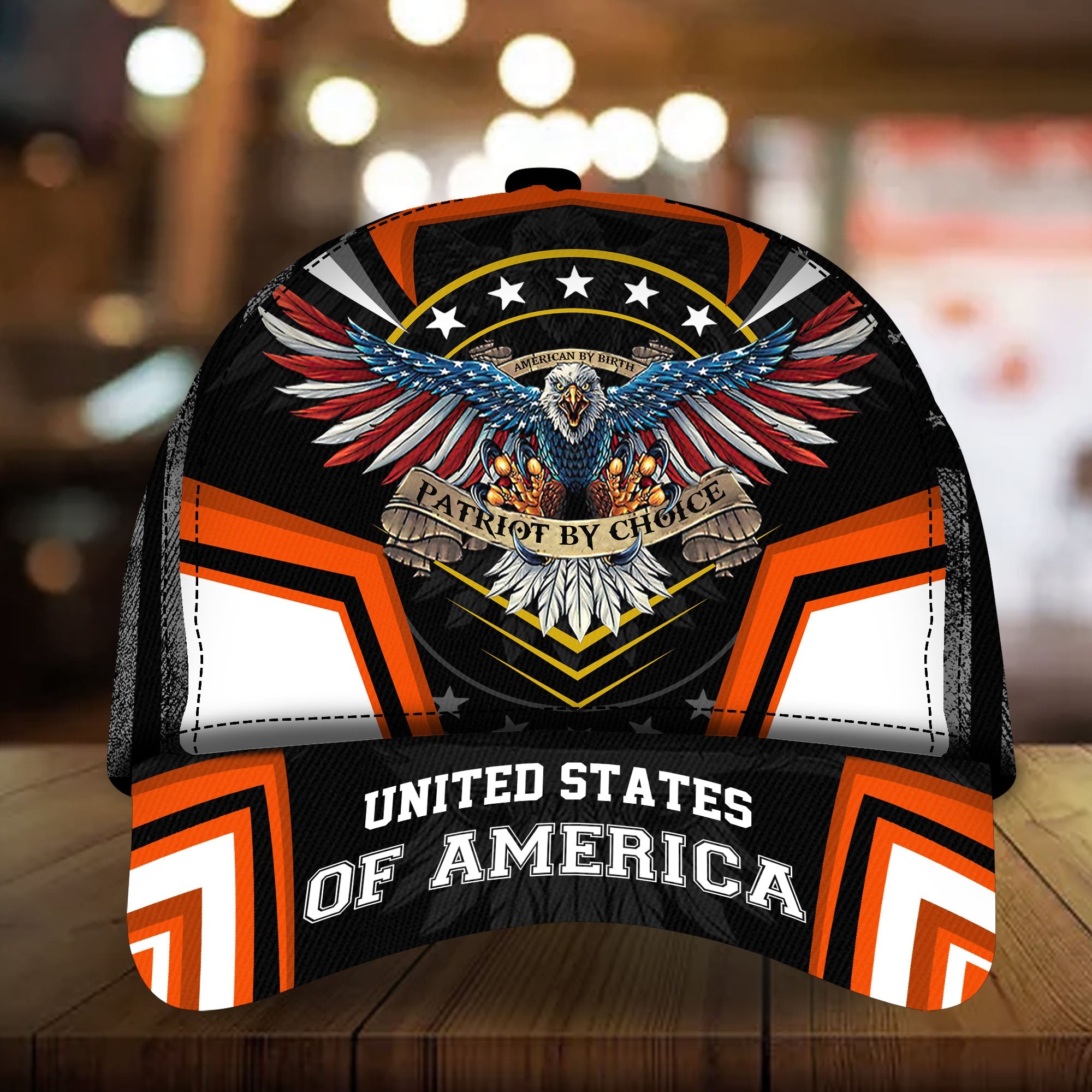 Premium Unique United States of America Eagle Patriotic Cap Multicolor Personalized