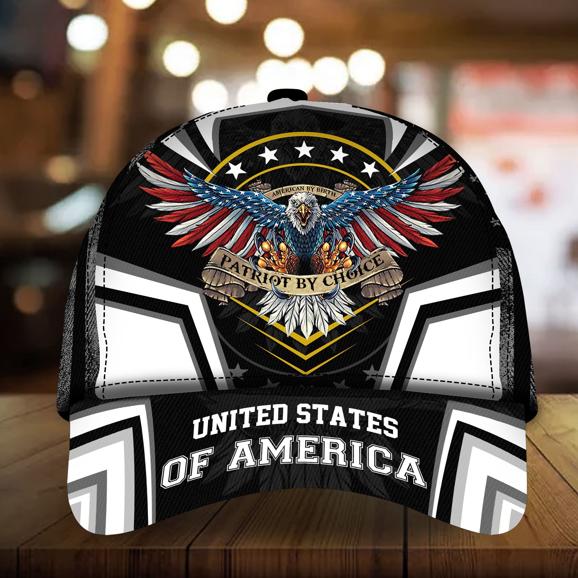 Premium Unique United States of America Eagle Patriotic Cap Multicolor Personalized