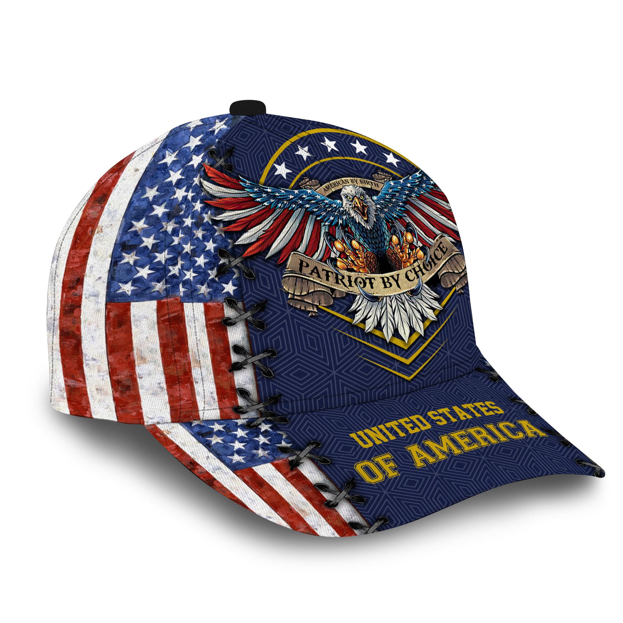 Patriotic Eagle Hat, United States Full Printed Multicolors Personalized Cap American Flag Pattern