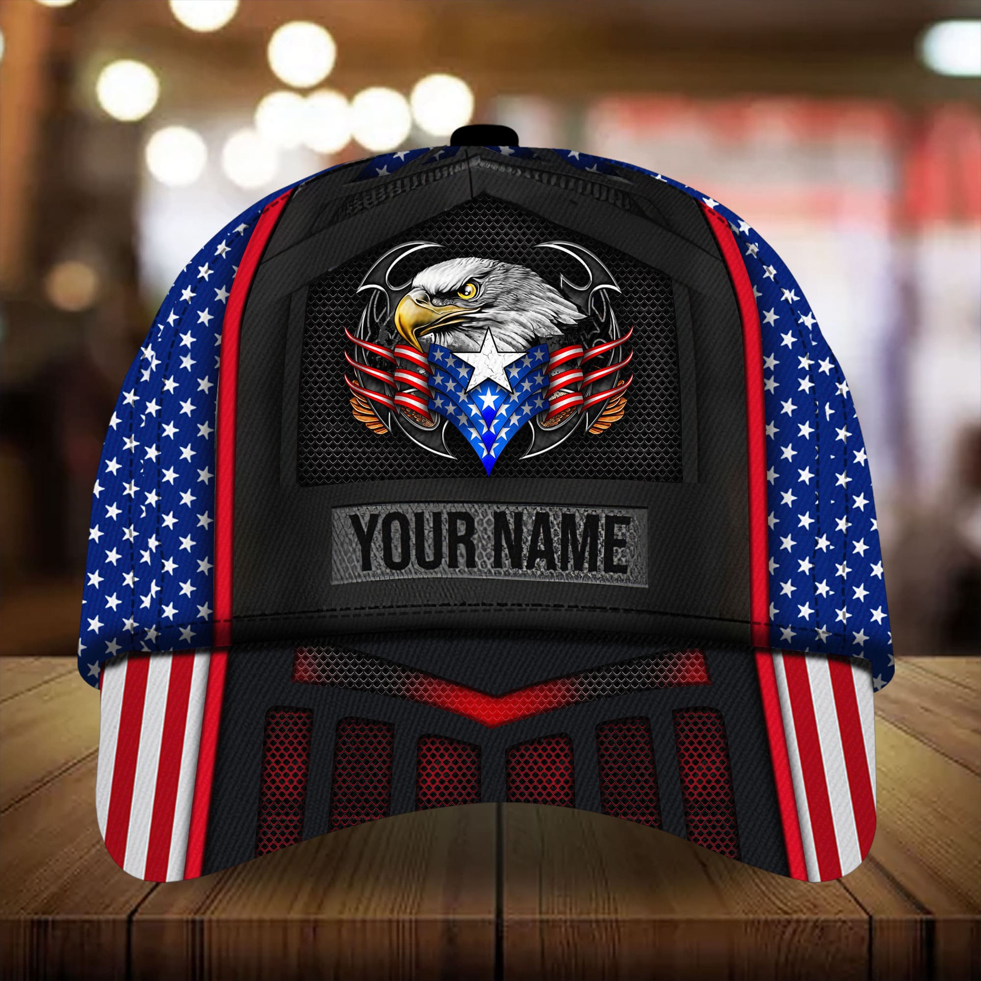 Premium Eagle Patriotic 3D Cap America Patriot Hat Personalized