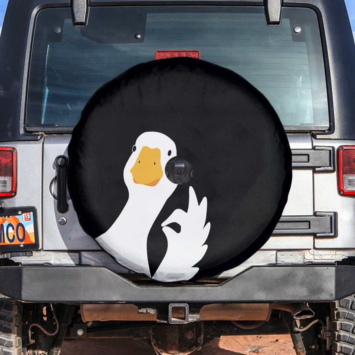 Jeep Tire Covers - Jeep Spare Tire Cover Okay Duck Duck Jeep NO.741 LT8