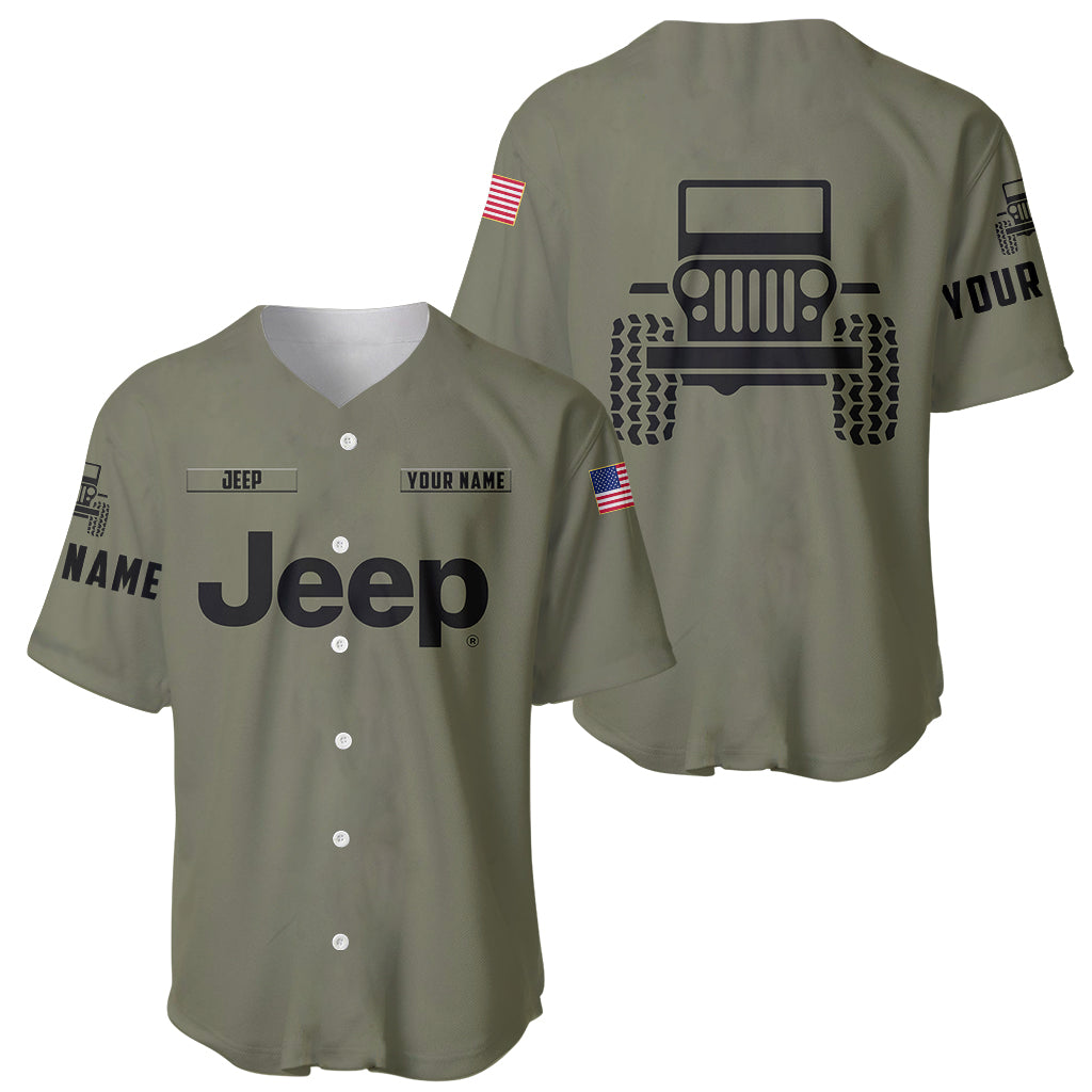 personalized-custom-name-simple-jeep-baseball-jersey-olive-military