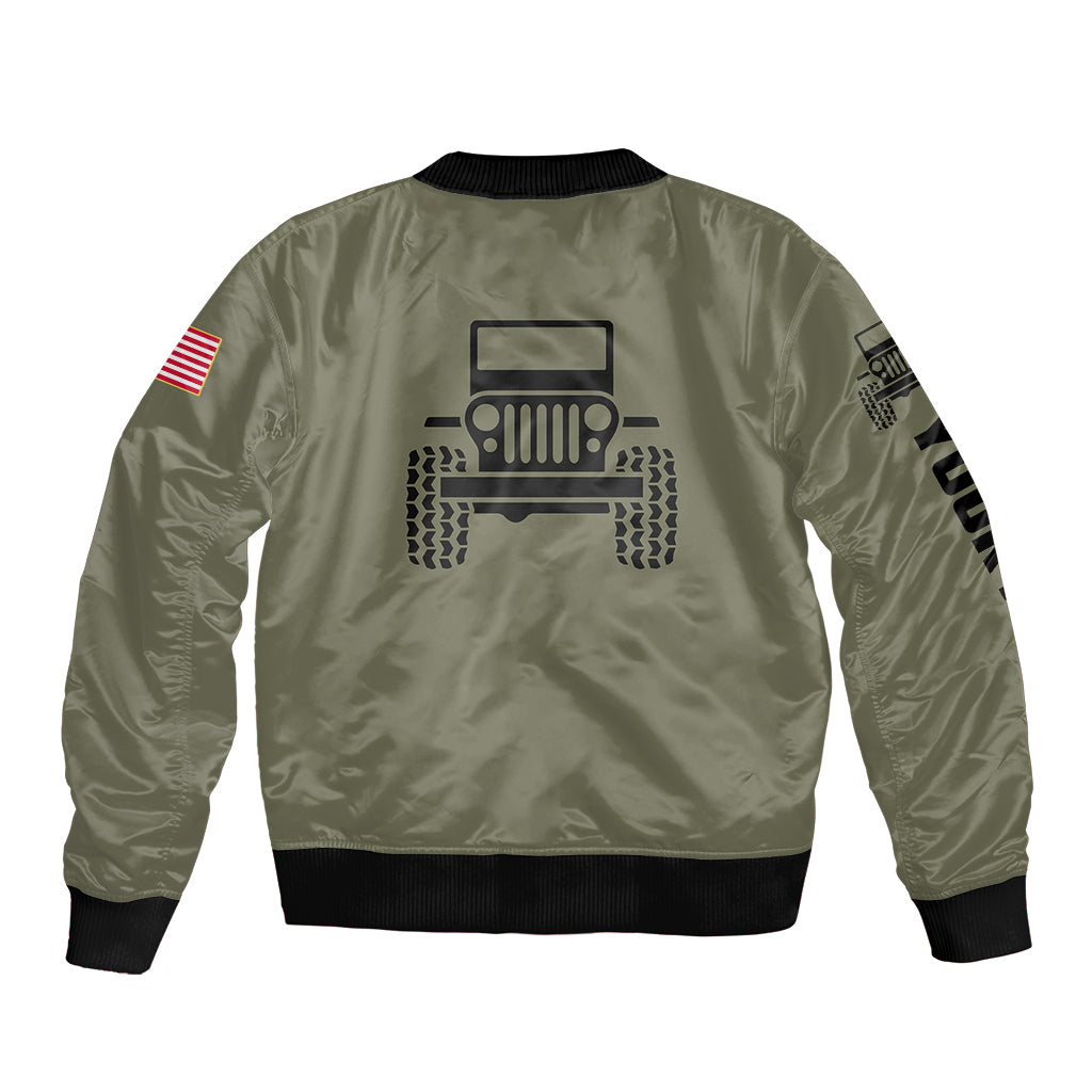 personalized-custom-name-simple-jeep-bomber-jacket-olive-military