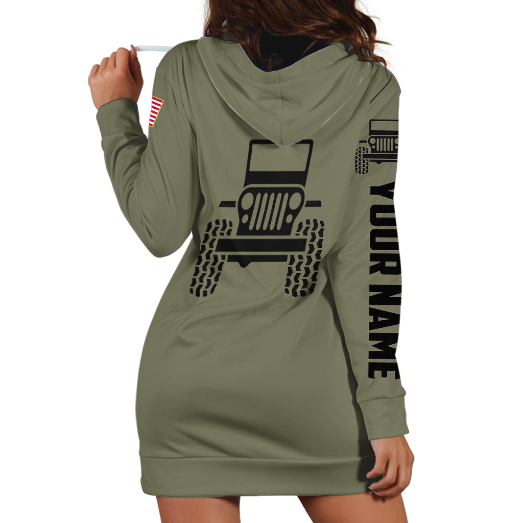 personalized-custom-name-simple-jeep-hoodie-dress-olive-military