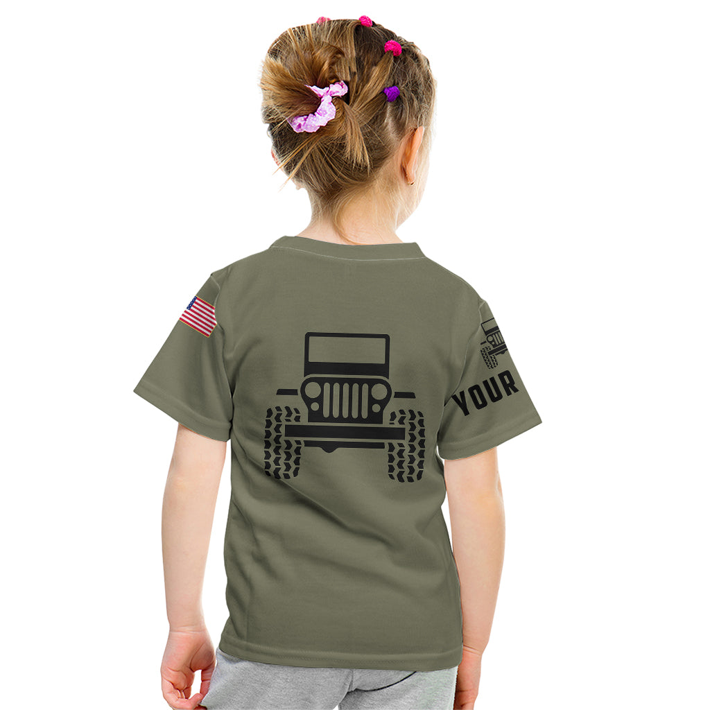 personalized-custom-name-simple-jeep-kid-t-shirt-olive-military