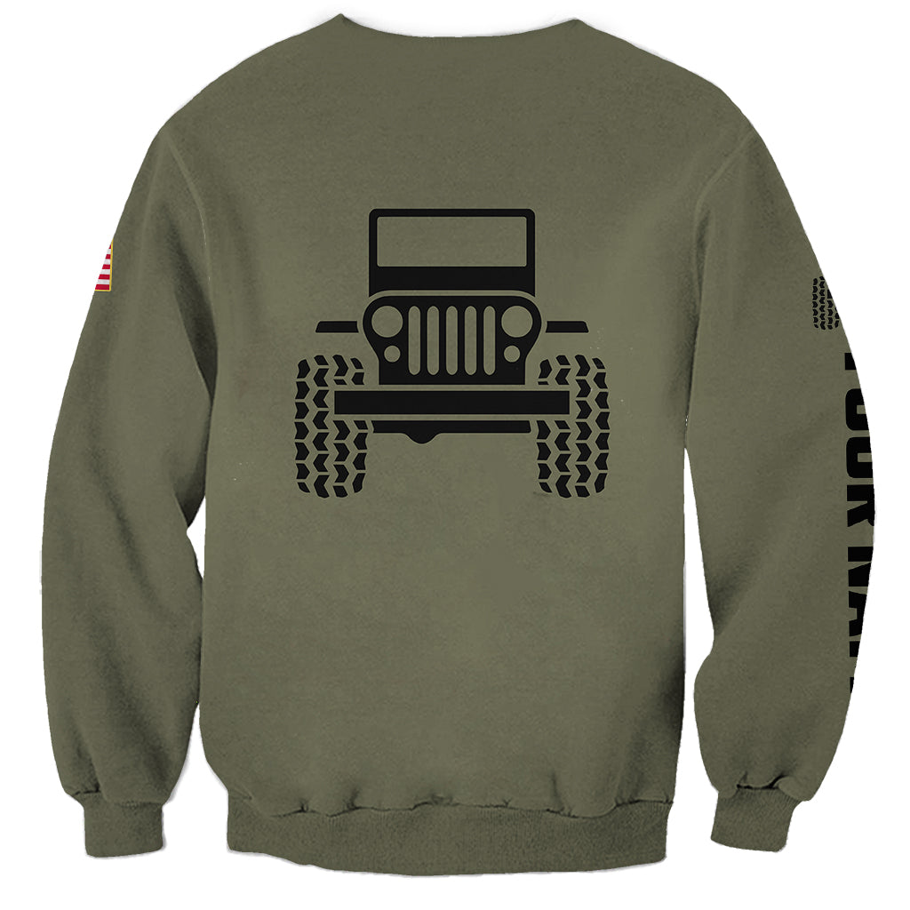 personalized-custom-name-simple-jeep-sweatshirt-olive-military