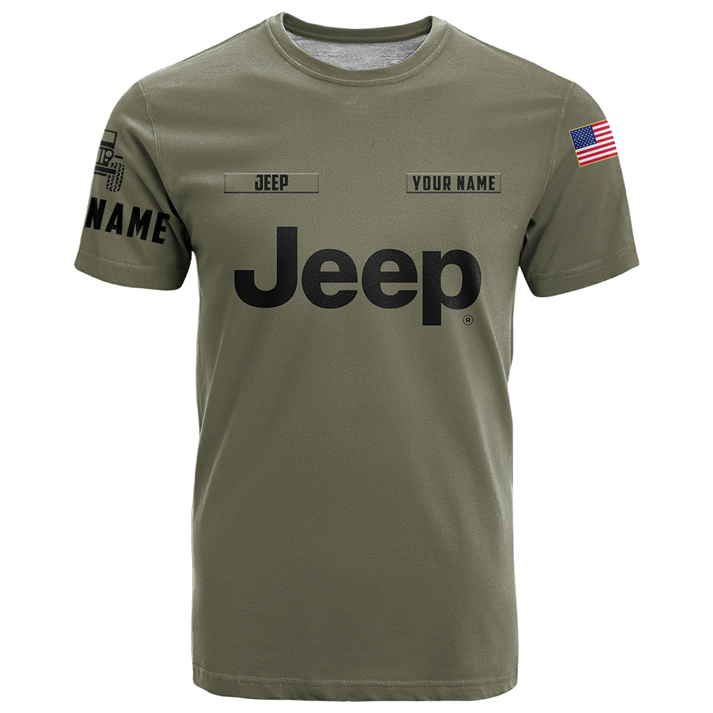 personalized-custom-name-simple-jeep-t-shirt-olive-military