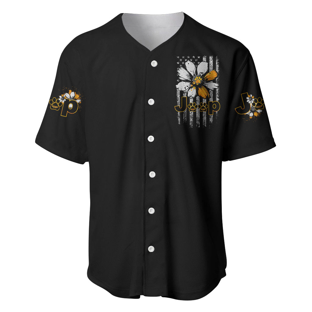 jeep-girl-dog-paw-daisy-baseball-jersey