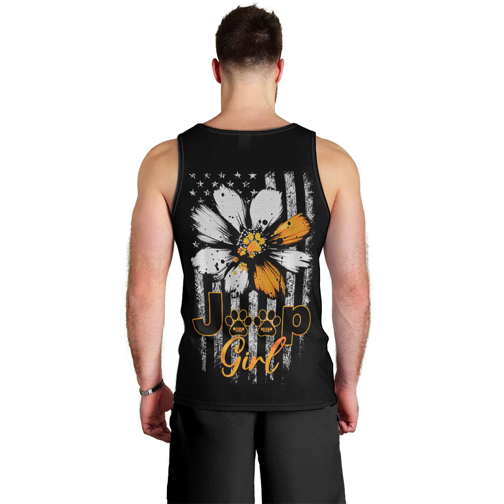 jeep-girl-dog-paw-daisy-men-tank-top